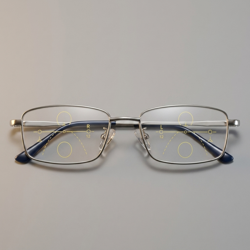 Progressive Multifocal Reading Glasses - top view