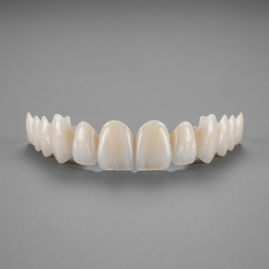 Biocompatible Silicone Denture Set - front view