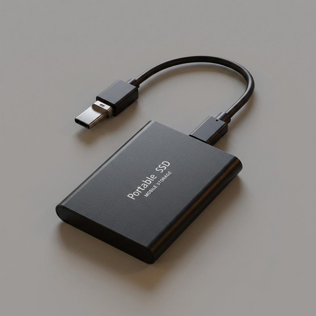 Portable SSD External Drive 128GB - angle view