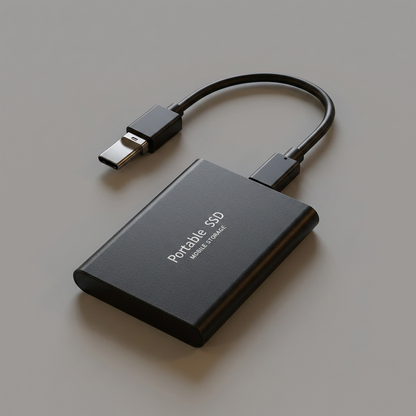 Portable SSD External Drive 128GB - angle view