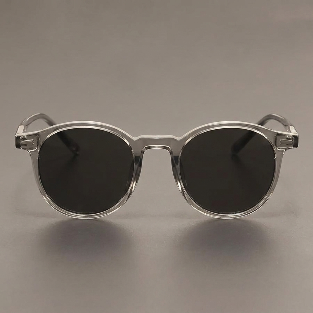 Round Tortoiseshell Sunglasses - front view