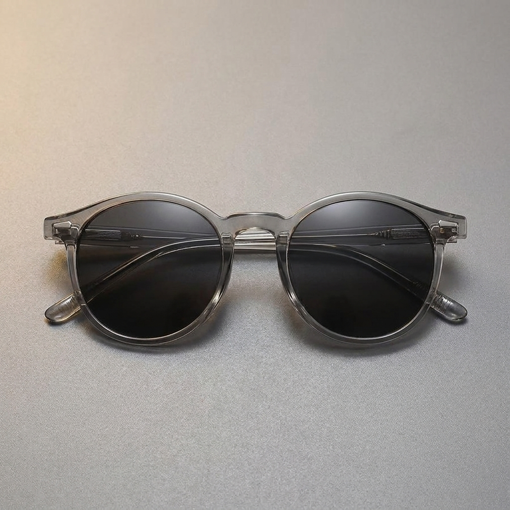 Round Tortoiseshell Sunglasses - top view