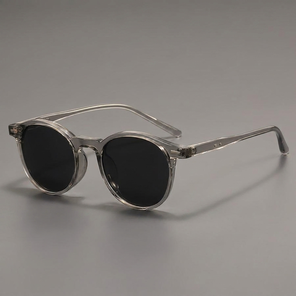Round Tortoiseshell Sunglasses - angle view