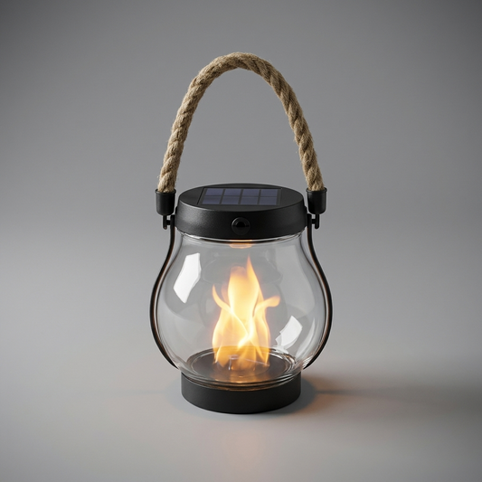 Fire Seed Solar Rope Lantern - front view