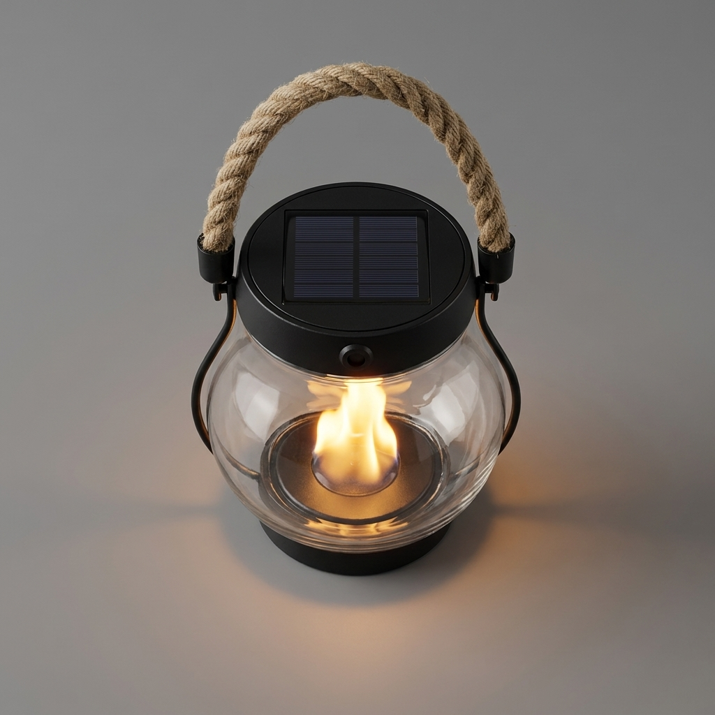 Fire Seed Solar Rope Lantern - top view