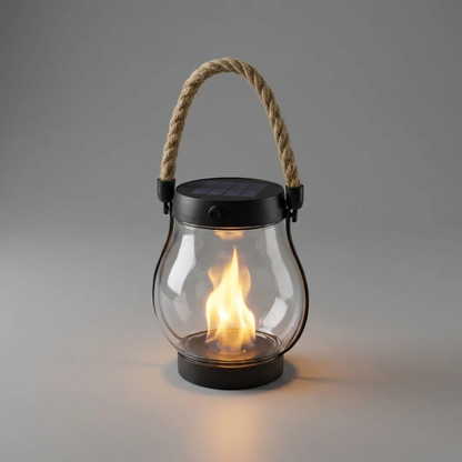 Fire Seed Solar Rope Lantern - angle view