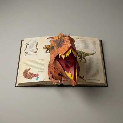 3D Pop-Up Dinosaur Book - top view