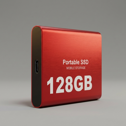 DataSprint External SSD 128GB USB-C - angle view